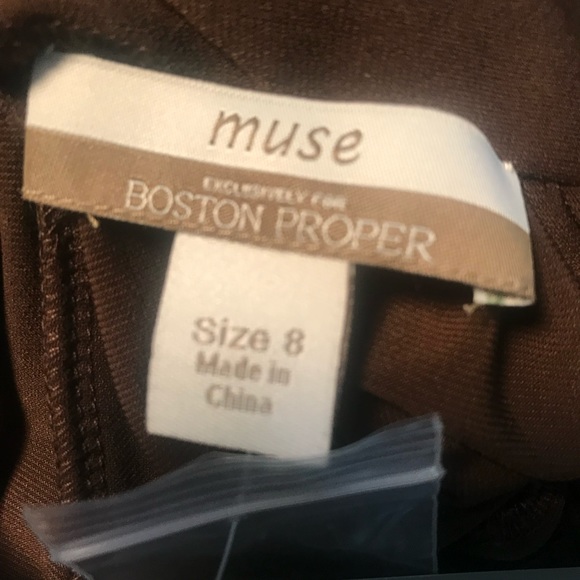 Muse Exclusively for Boston Proper Brown Long Sleeve Knit Romper. - Picture 8 of 11
